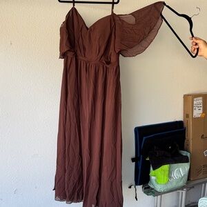Chic Brown Maxi Dress